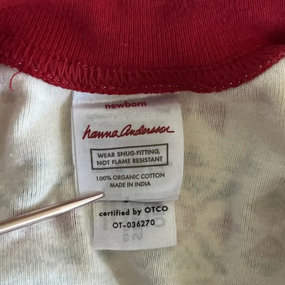 Hanna Andersson Cotton Pajamas Newborn Fair Isle Reindeer Trees Snowflake Unisex